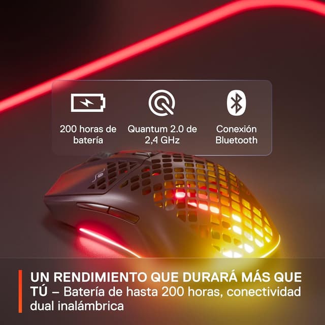 Thumbnail 6 de SteelSeries Aerox 3 Wireless - Ratón gaming ultraligero