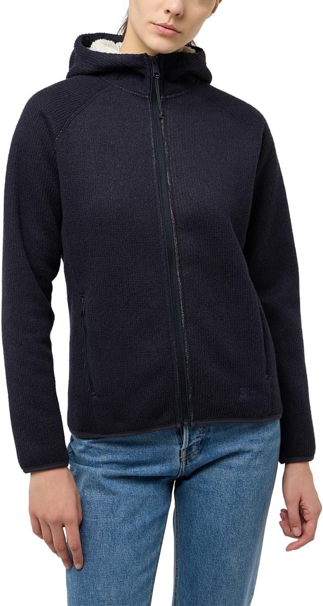 Detalle de Jack Wolfskin Kaminfeuer Hooded Jkt W Fleecejacke