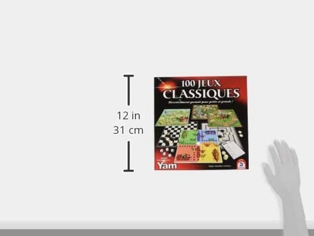 Detalle 2 de Schmidt 88207 – Mallette de jeu 100 jeux classiques (coffret complet)