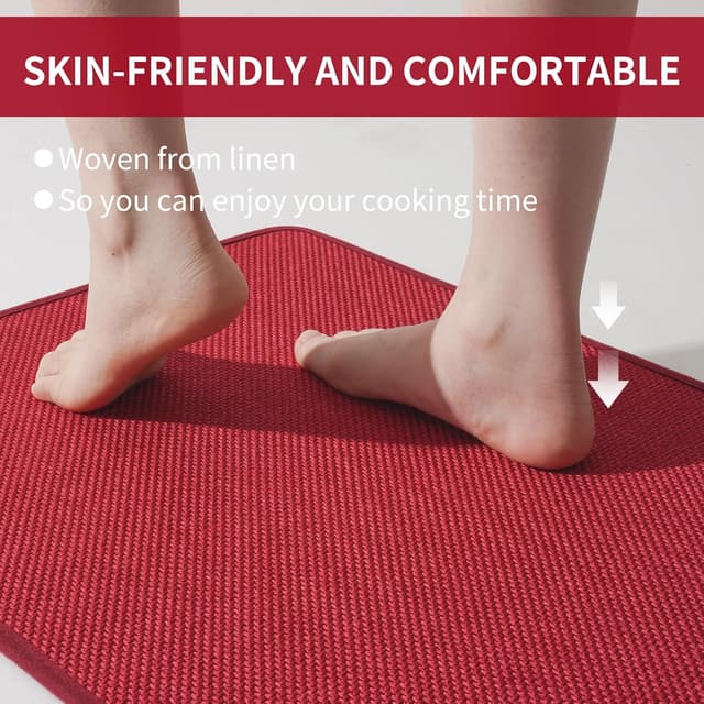 Thumbnail 5 de YDKGL Kitchen Mats 17x30 Red ๐