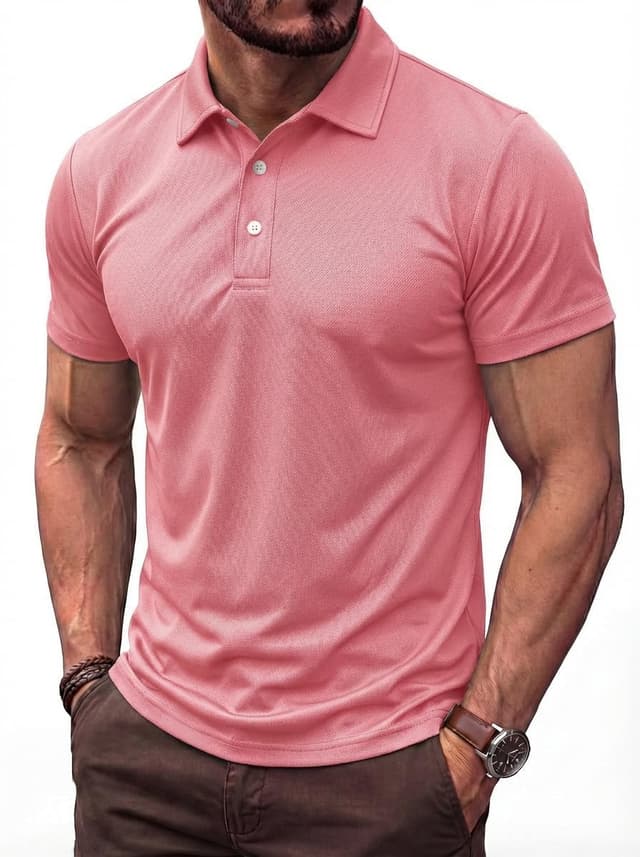 Thumbnail 6 de TACVASEN Herren-Poloshirt Kurzarm für Sommer: schnell trocknend & atmungsaktiv (Funktions-Poloshirt für Golf und Tennis)