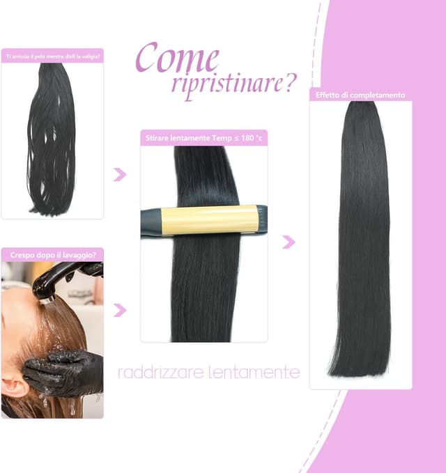 Thumbnail 4 de LieblichWelle Extension Capelli Veri 60 cm 20 pz