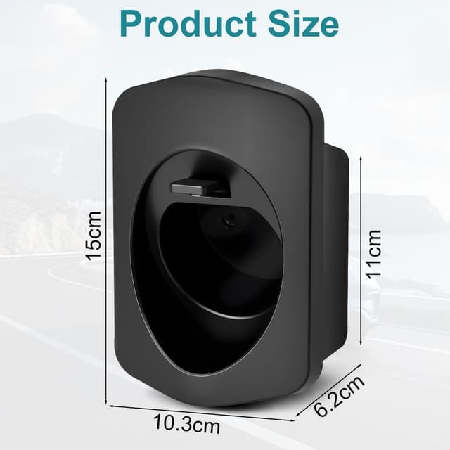 Detalle de Adiwo Typ 2 Wandhalterung für Ladekabel – Kabelhalter mit Schnalle für Type 2 Wallbox Ladestation