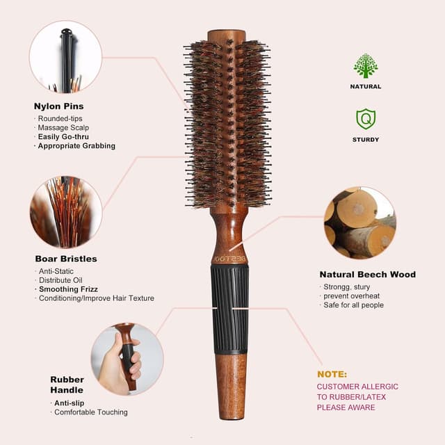 Detalle 2 de BESTOOL Brosse ronde cheveux 2,2 inch