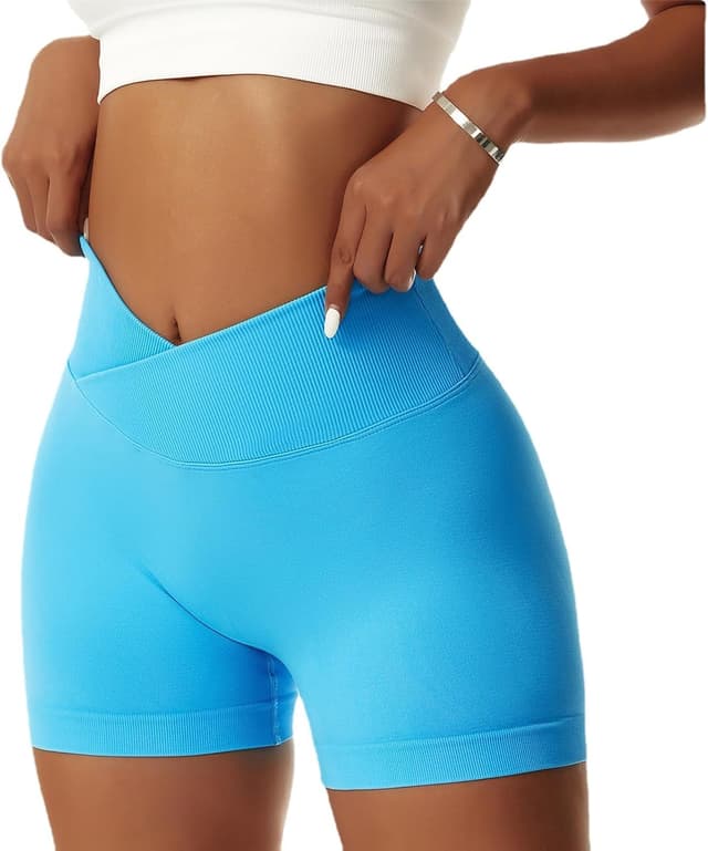 Detalle 2 de Vertvie Damen Gym Shorts 4-Wege Stretch