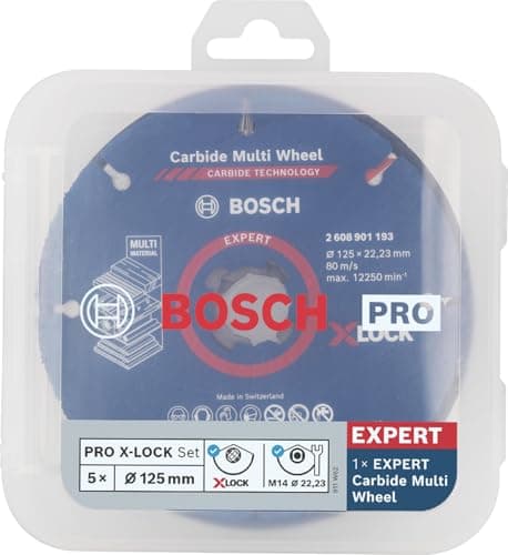 Detalle 2 de Bosch Professional Set discos X-LOCK Ø 125 mm para amoladora 🛠