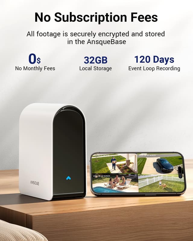 Detalle 2 de ANSQUE GU01 4-Camera Security Camera Kit