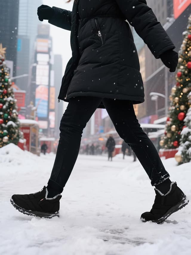 Detalle 2 de SHIBEVER Womens Winter Snow Boots 1️⃣