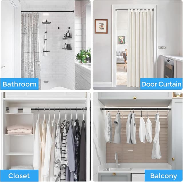 Thumbnail 5 de ZipGlo 30-64 in Tension Curtain Rod 🪟