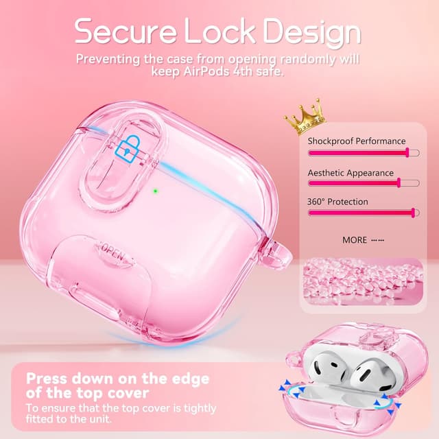 Thumbnail 3 de Skyconser AirPods 4 Case with Safety Lock