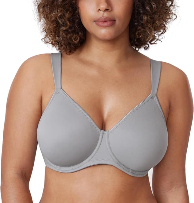 Detalle de DELIMIRA Femme soutien-gorge minimiseur grande taille à armatures et maintien, avec maintien tasse lisse