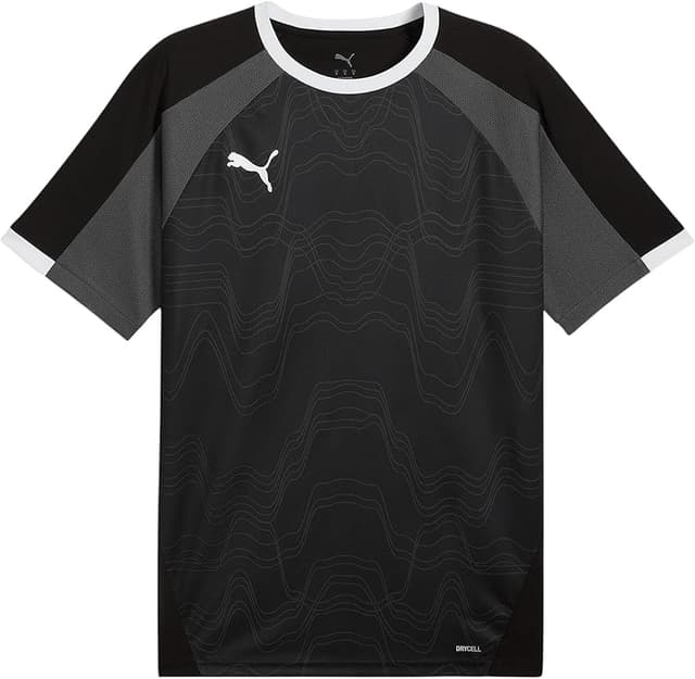 Imagen de PUMA individualLIGA Graphic Jersey camiseta hombre, Black-Shadow Gray en OfertitasTOP