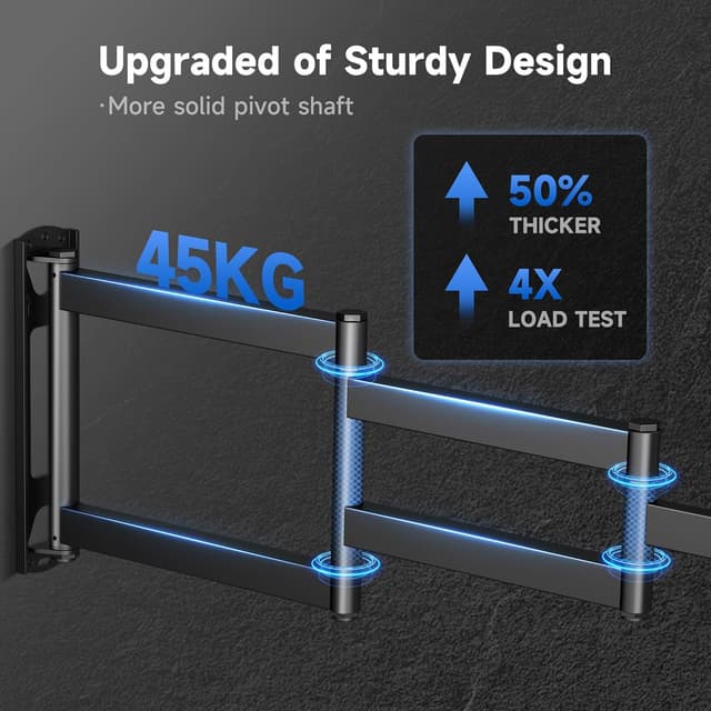 Detalle de XINLEI MAP3L TV Wall Bracket (Tilt Swivel) for 26–70 inch screens, up to 45kg, max VESA 400×400