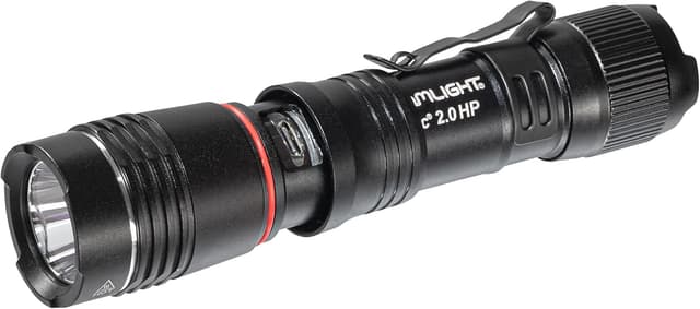 Detalle de Streamlight 89023 ProTac 2.0 HP Rechargeable Tactical Flashlight (2000-Lumen, 85000-Candela) - Black