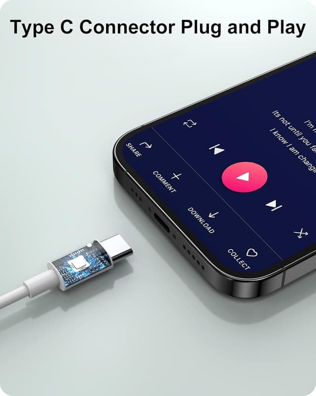 Detalle 1 de USB-C wired earbuds for Hi-Fi audio