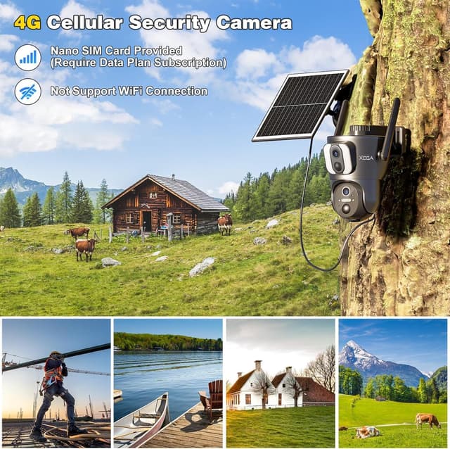 Thumbnail 1 de Xega 4G Dual Lens Security Camera