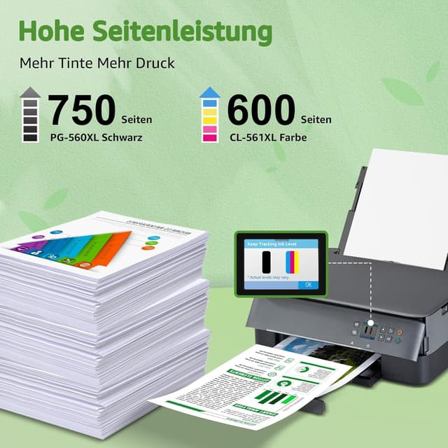 Thumbnail 3 de GREENSKY 560 561 Druckerpatronen 2er Pack đź–¨