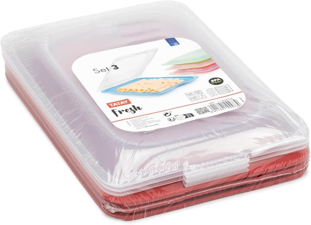 Thumbnail 3 de Tatay Porta Embutidos Fresh 🍱 Set de 3, Apilable y Apto Congelador