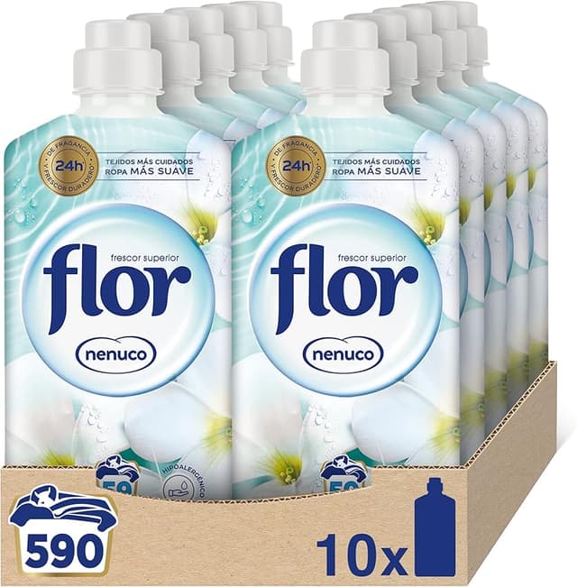 Imagen de Nenuco Flor Suavizante Ropa Concentrado, 590 Dosis, 1L x10 en OfertitasTOP
