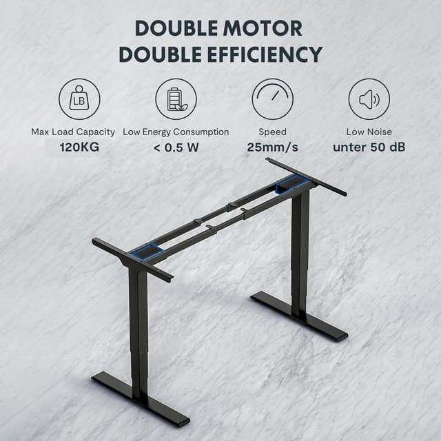 Thumbnail 2 de FLEXISPOT Scrivania Elettrica Regolabile 140×80 con Doppio Motore