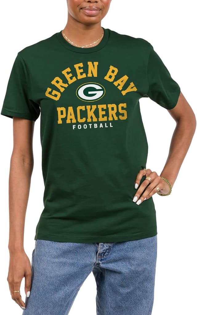 Detalle de Junk Food NFL Classic Team Logo T-Shirt (Green Bay Packers)