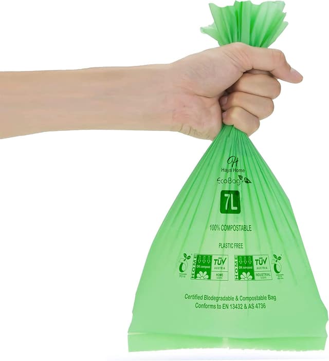 Thumbnail 5 de Haya Home 6L to 7L Eco Green 156 Compostable Bin Bags