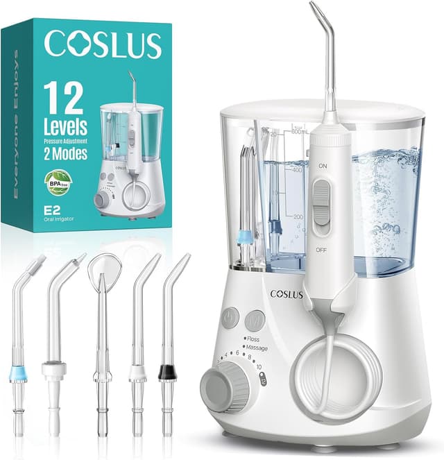 Imagen de COSLUS E2 Water Flosser 12 Pressure Settings en OfertitasTOP