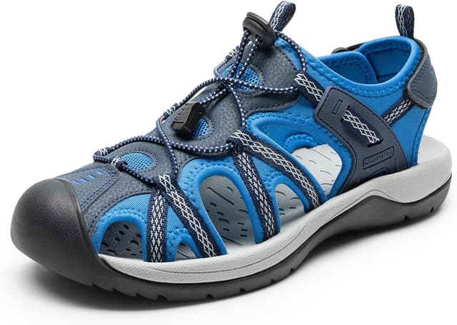 Detalle de DREAM PAIRS DMUMST2505 – Sandales sportives d’été pour homme antidérapantes et respirantes