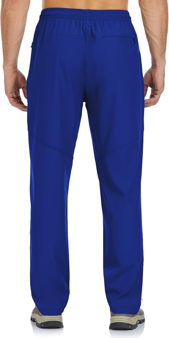 Detalle de BondiTrekk Jogginghose Herren mit Reißverschlusstaschen – Sporthose für Lauftraining, Yoga & Freizeit