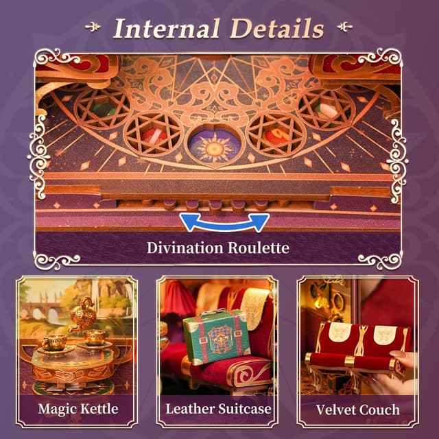 Thumbnail 6 de Tonecheer Kit Book Nook Cabine de Train Infini