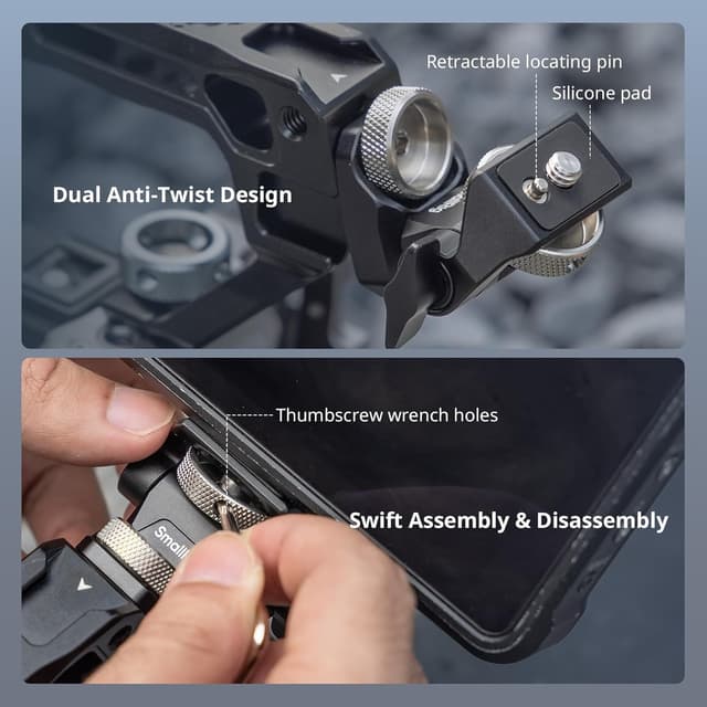 Thumbnail 6 de SMALLRIG 5323 Top Handle with Monitor Mount Kit