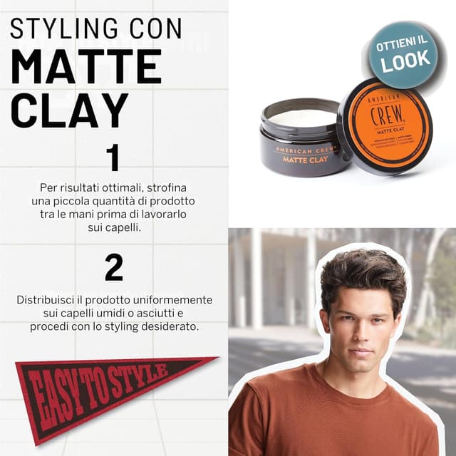 Thumbnail 3 de American Crew Matte Clay 85g