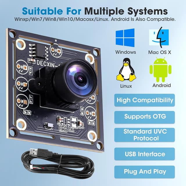 Thumbnail 4 de OV9732 Kameramodul 3er Set USB Kamera 1280x720