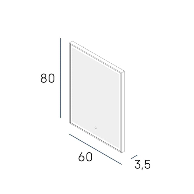 Thumbnail 1 de Manillons Torrent Nova PLUS — Espejo baño LED 60 cm