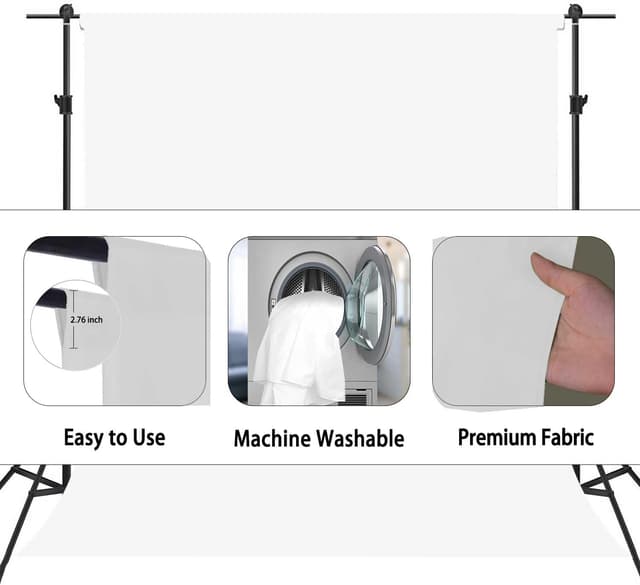 Thumbnail 5 de White Photography Backdrop 8x10FT