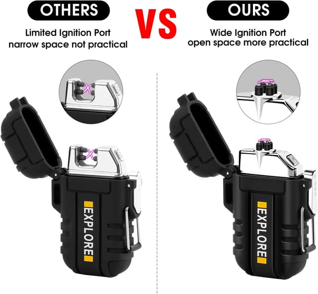 Detalle de Electric plasma lighter USB recharge