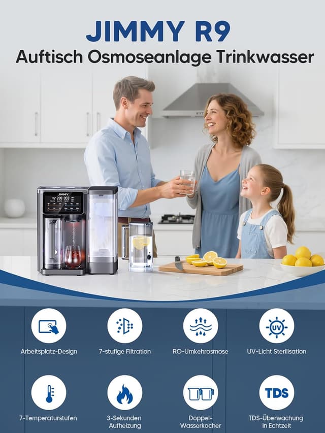 Detalle 2 de Jimmy R9 Umkehrosmoseanlage 7‑stufiger Wasserfilter