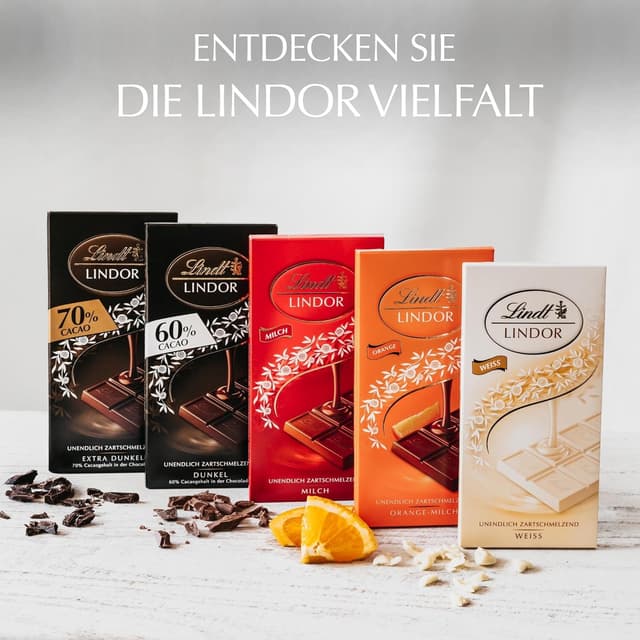 Detalle 2 de Lindt LINDOR Tafel Pistazie (Vollmilchschokolade) 100 g