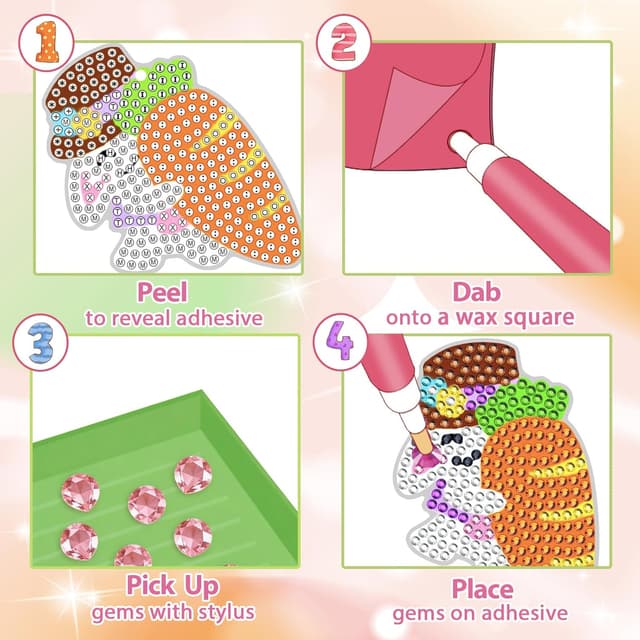 Detalle 2 de Kids diamond art kits for Easter