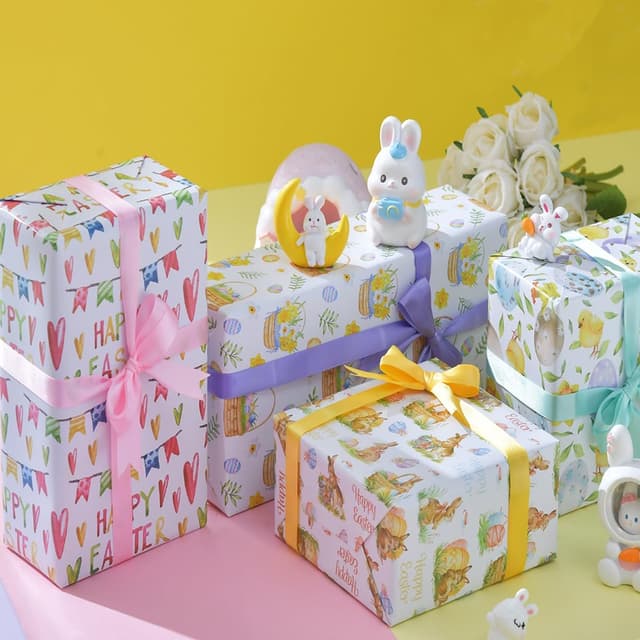 Thumbnail 2 de HBell Easter Wrapping Paper 8 Sheets
