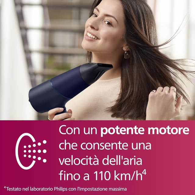 Detalle de Philips Asciugacapelli Serie 5000 BHD510/20 con ThermoShield e tecnologia agli ioni