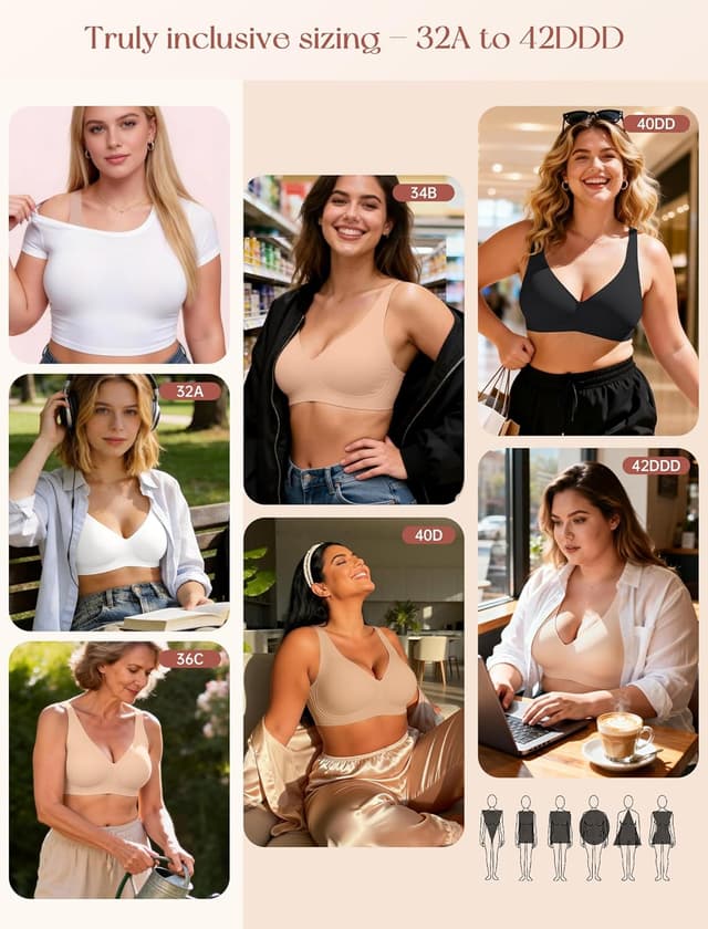 Thumbnail 6 de LetsJoli Jelly Bra 2026 wireless plunge