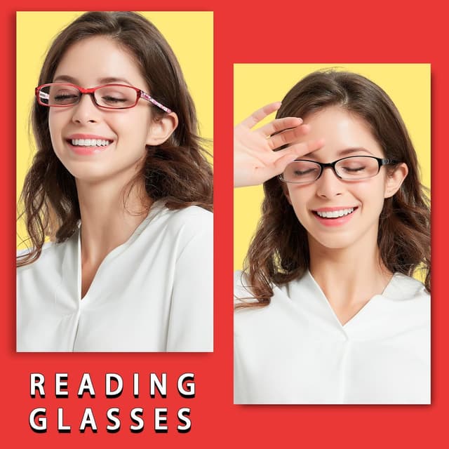 Detalle de Kerecsen 6 Pack Blue Light Blocking Reading Glasses with Spring Hinge (TR90 frames)