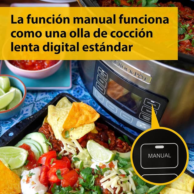 Thumbnail 4 de Crockpot TimeSelect Olla de cocción lenta 5,6 L