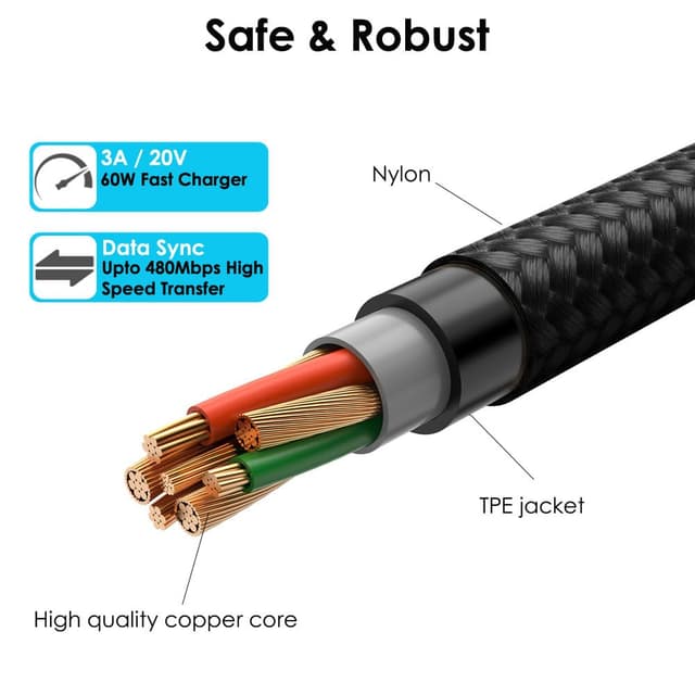 Thumbnail 6 de TECHGEAR USB C to USB C cable 3m 60W