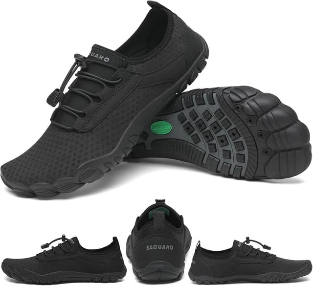 Detalle 2 de SAGUARO Saguaro Wasserschuhe mit Klettverschluss – rutschfeste Sohle für Aktivitäten im Wasser