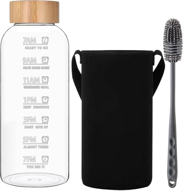 Thumbnail 6 de RNCKUUE 2 Liter Glasflasche für Wasser