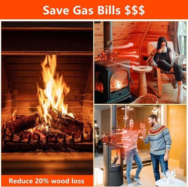 Thumbnail 1 de Dual Log Burner Fan Silent 2-speed log burner fan