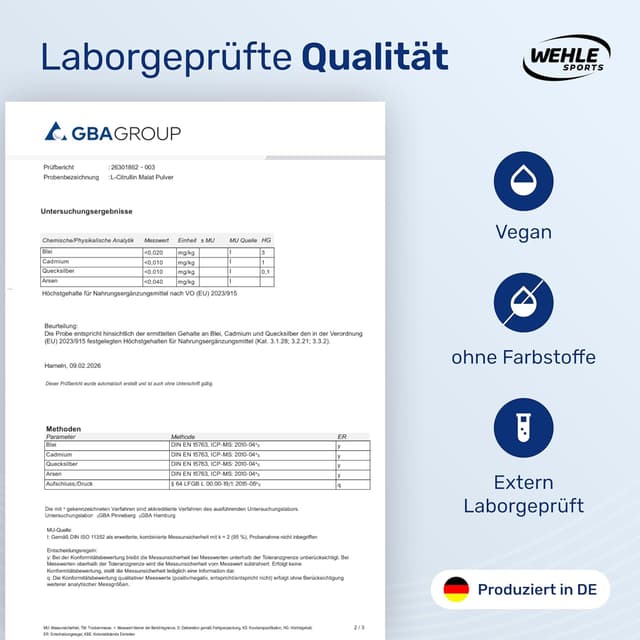 Thumbnail 6 de L‑Citrullin Malat 2:1 500 g Pulver