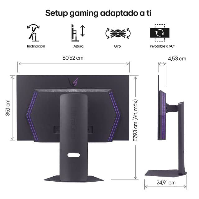 Thumbnail 1 de LG 27GX790A-B 27' 480Hz OLED para gaming